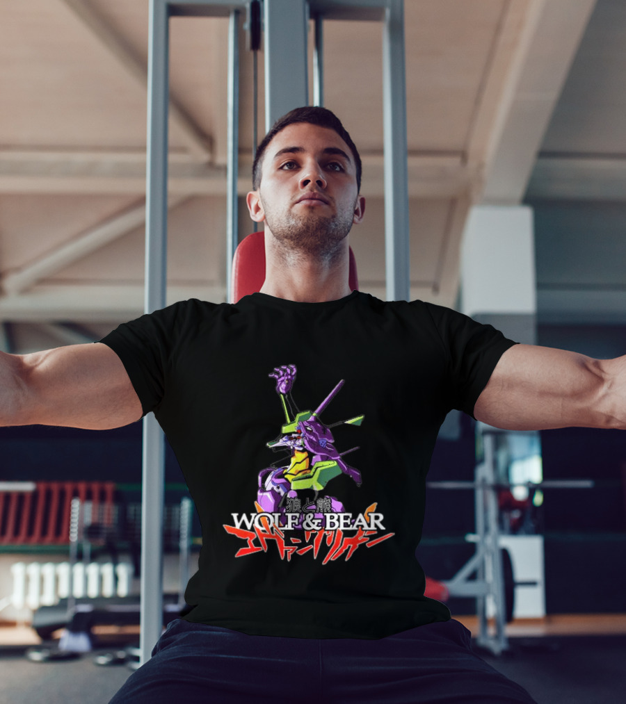 Wolf & Bear Store Shop Nge Tour Evangelion Mecha Anime T-Shirt