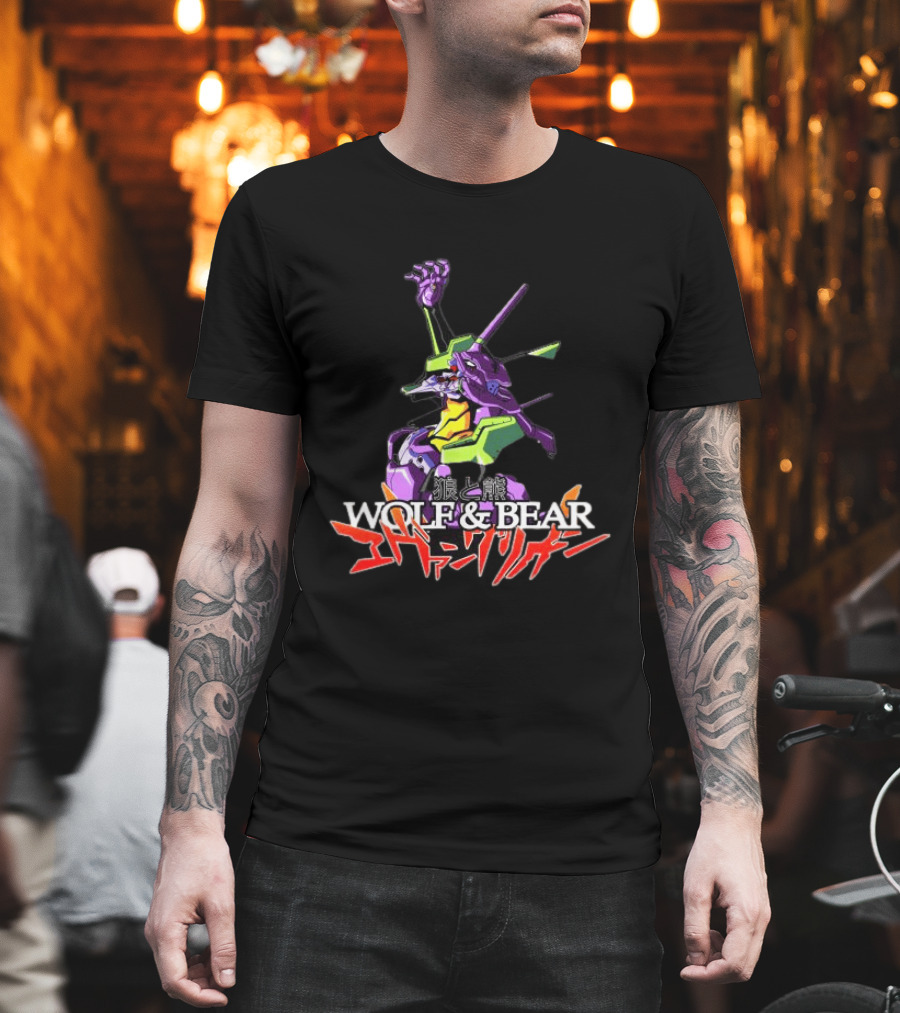 Wolf & Bear Store Shop Nge Tour Evangelion Mecha Anime T-Shirt