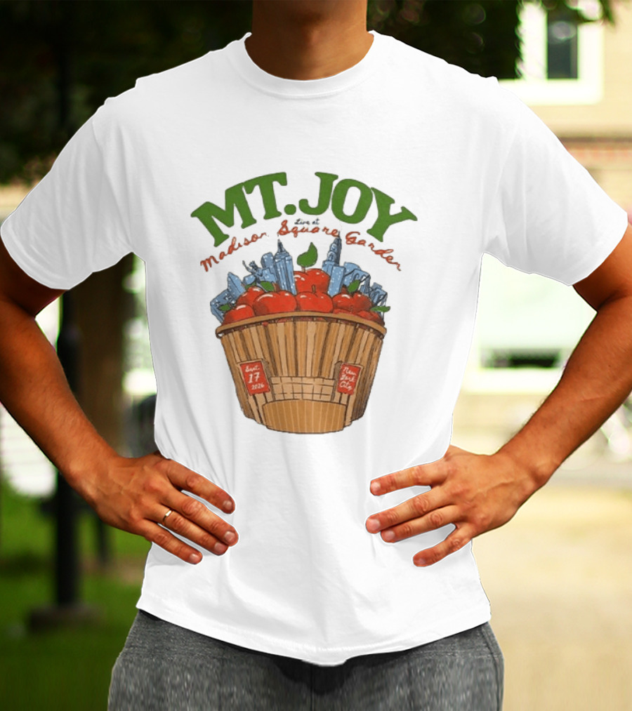 Mt. Joy Madison Square Garden Sept 17 2026 Apples New York City T-Shirt