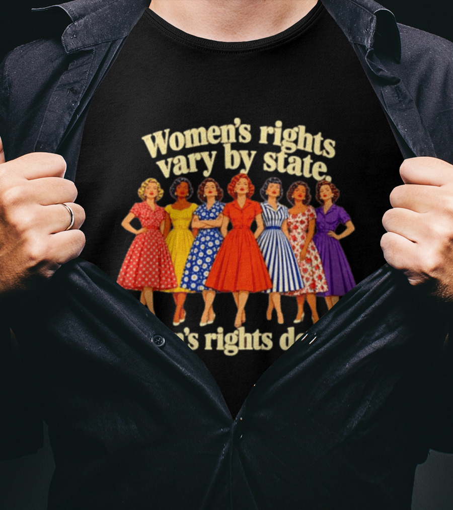 Women's Rights Vary By State Men's Rights Don't Vintage Dresses T-Shirt
