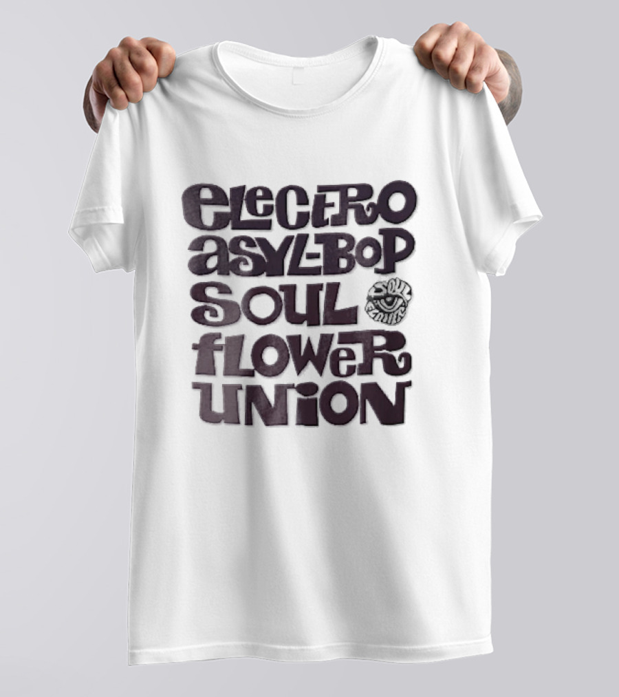 Electro Asylum Bop Soul Flower Union Psychedelic Eye T-Shirt