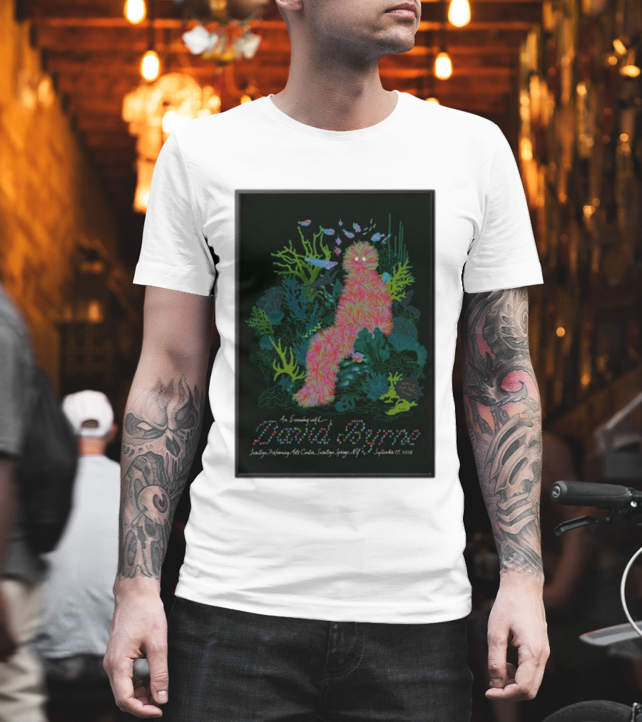 An Evening With David Byrne SPAC Saratoga Springs NY September 17 2026 T-Shirt