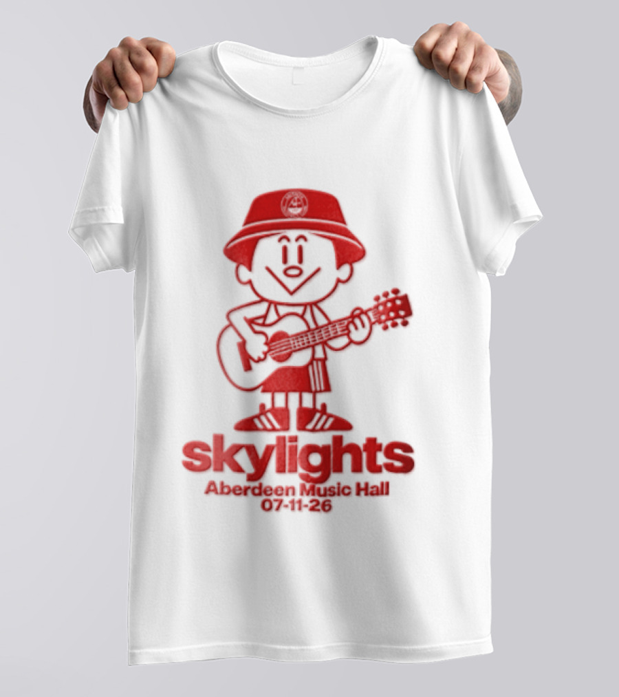 Skylights Aberdeen Music Hall 07/11/23 Boy Playing Guitar T-Shirt