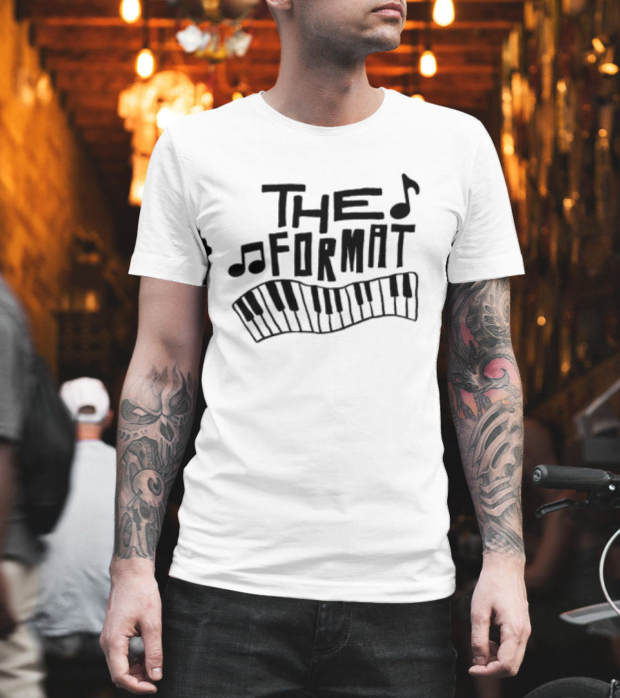 The Format Piano Music Notes Ringer T-Shirt