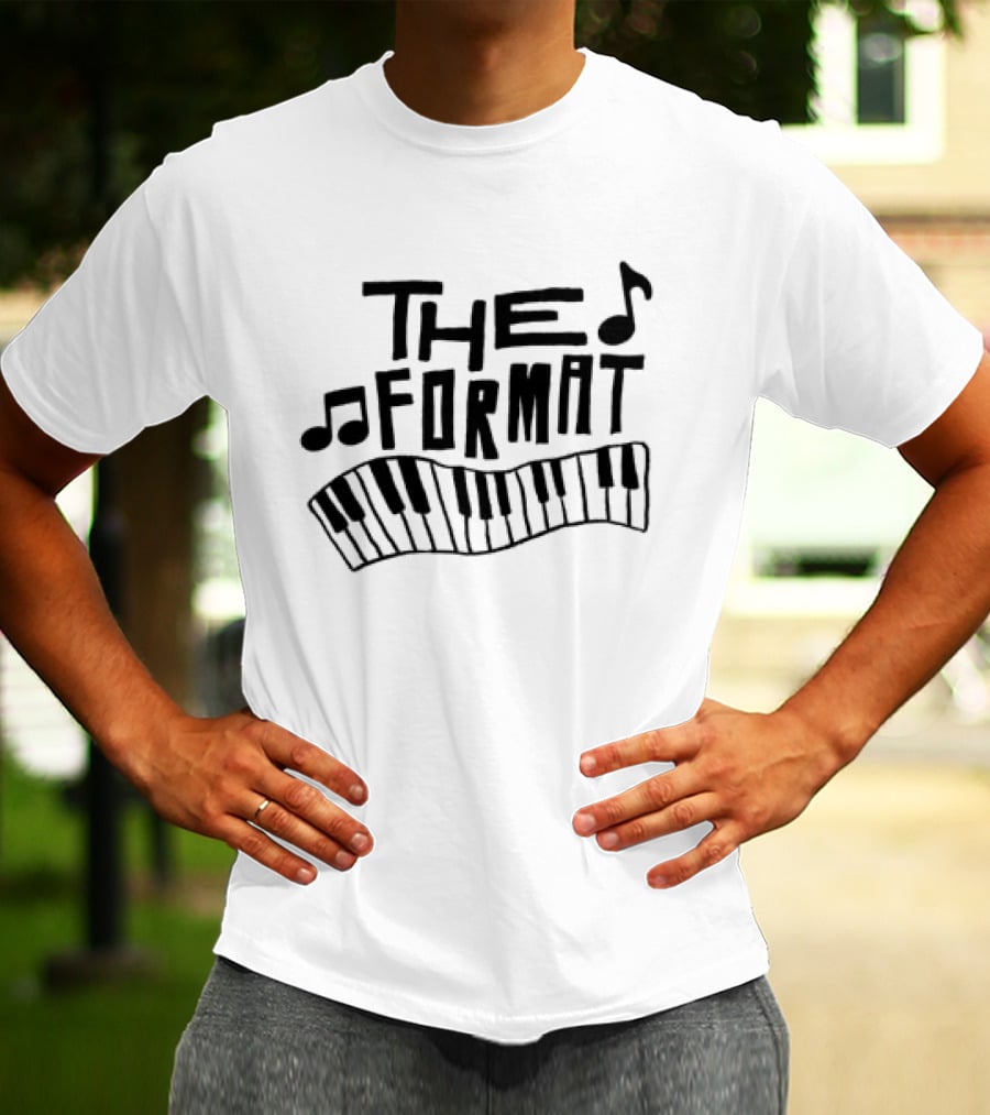 The Format Piano Music Notes Ringer T-Shirt