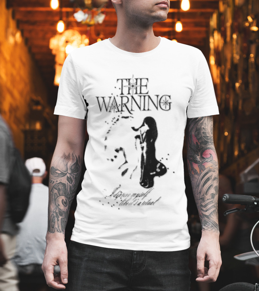 The Warning I Deprive Myself Like Its A Ritual Woman Playing Horn Stars T-Shirt