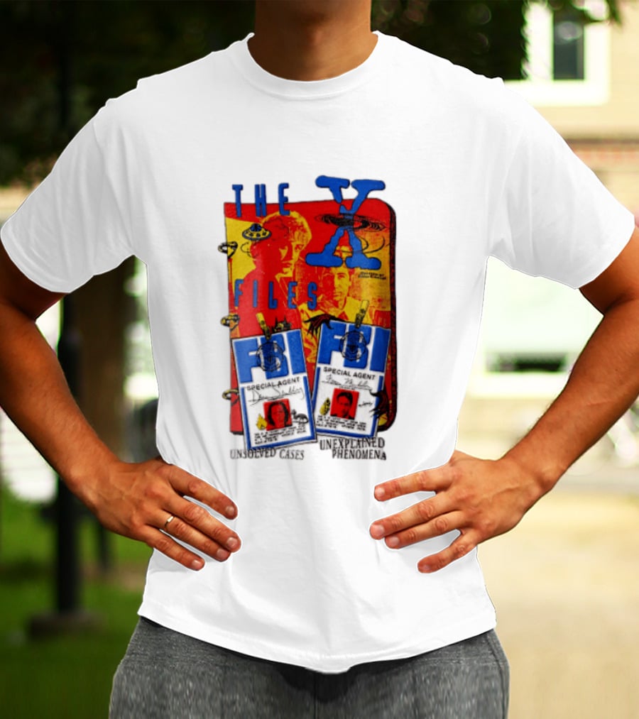 The X Files FBI Special Agent Unsolved Cases Unexplained Phenomena T-Shirt