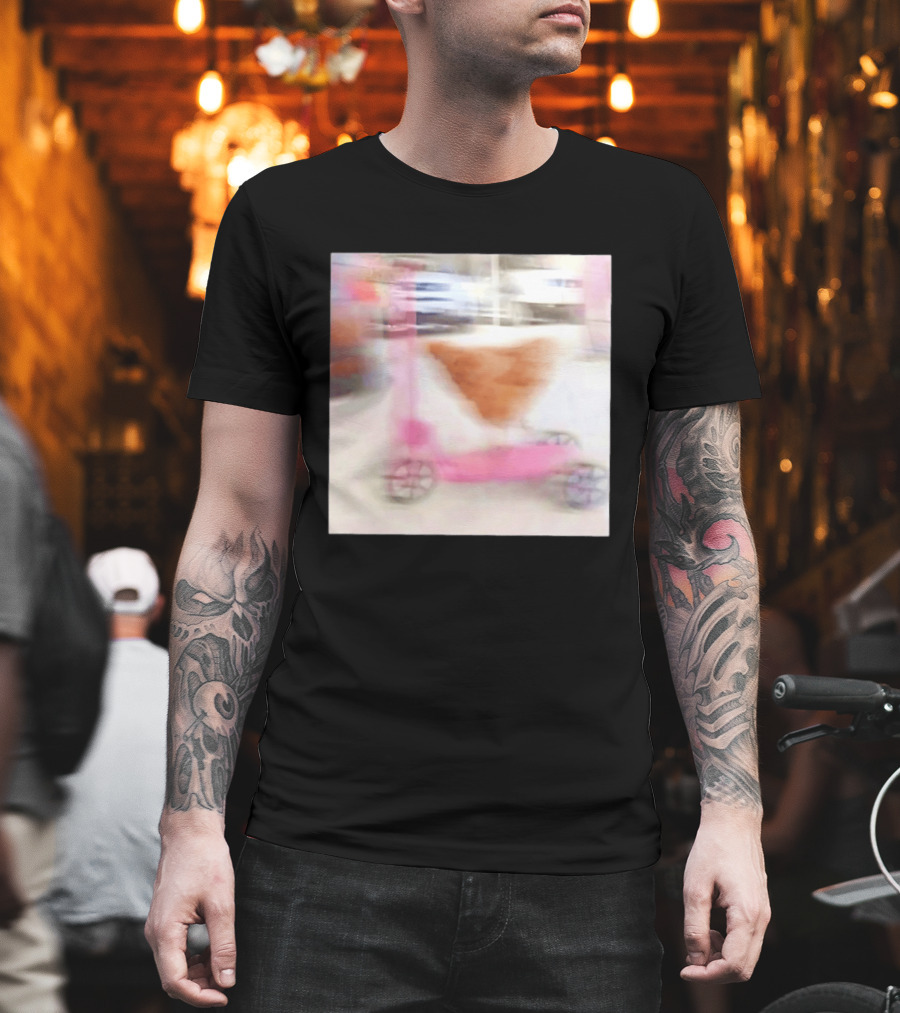 Chicken Riding Pink Scooter T-Shirt