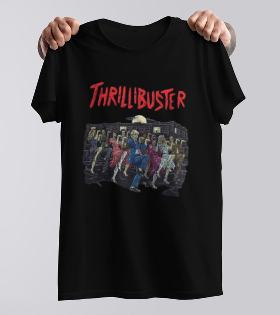 Thrillibuster Zombies Dancing With Man Suit T-Shirt