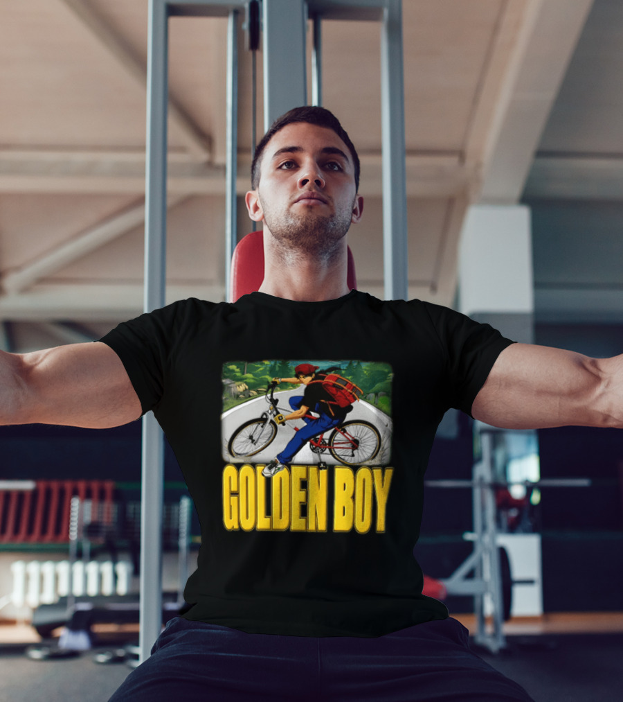 Golden Boy Kintaro Oe 1995 2025 Anime Boy Riding Bicycle Backpack T-Shirt