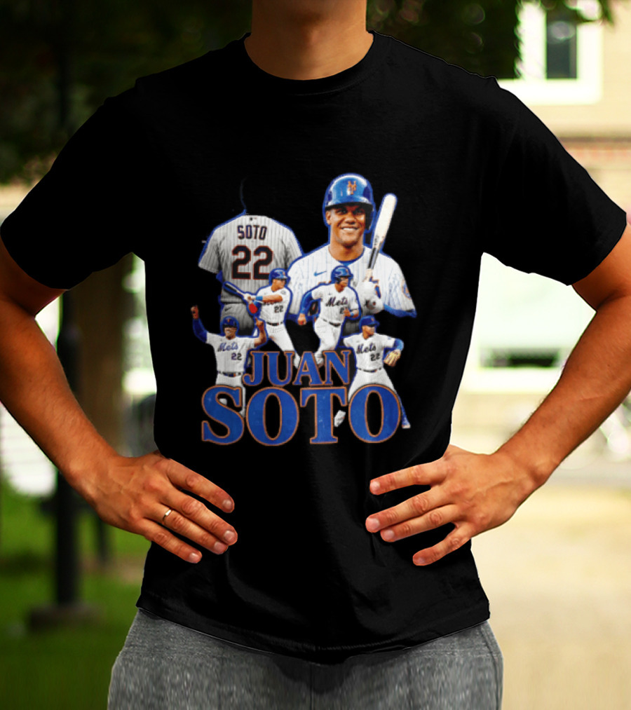 New York Mets Juan Soto 22 Baseball Player Collage T-Shirt