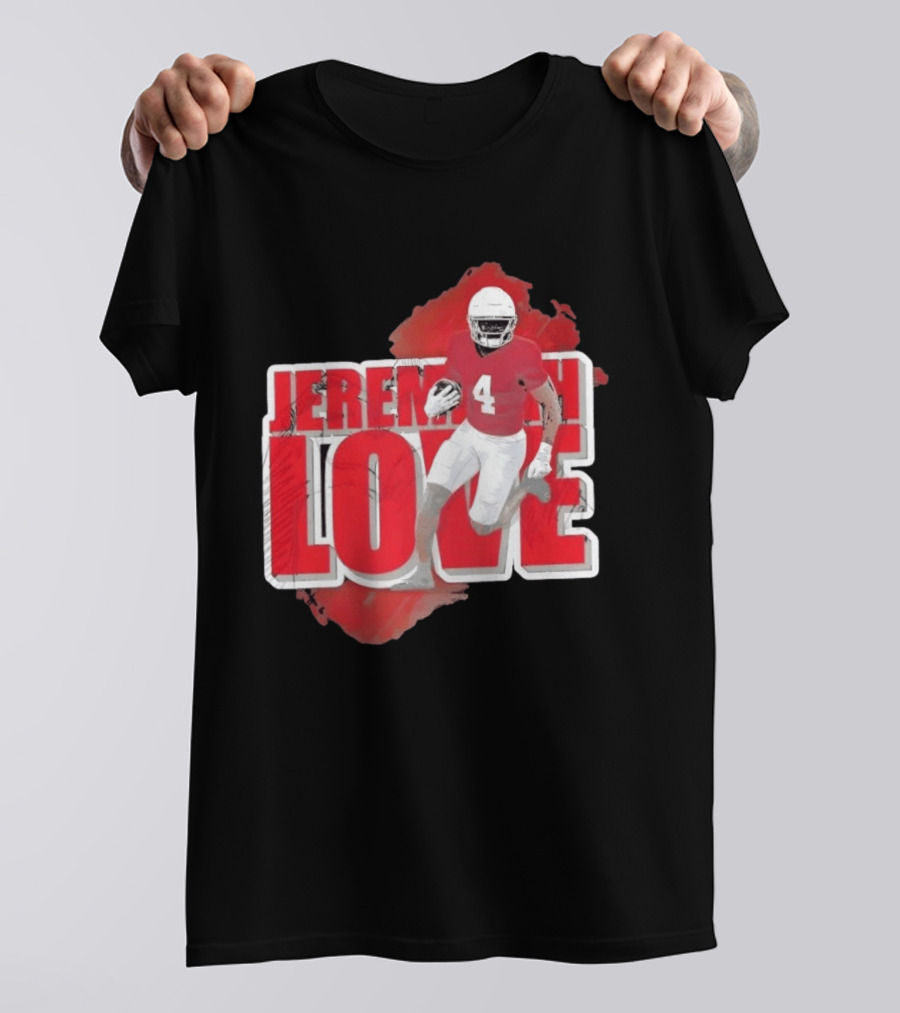Jeremiyah Love Arizona Cardinals Football Number 4 Player T-Shirt