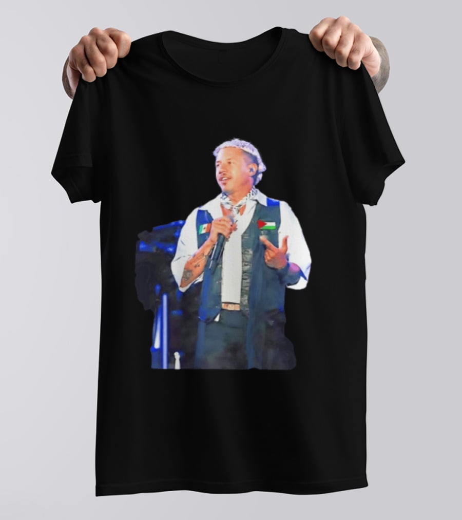 Macklemore Live Performance Vest With Flag Patches T-Shirt