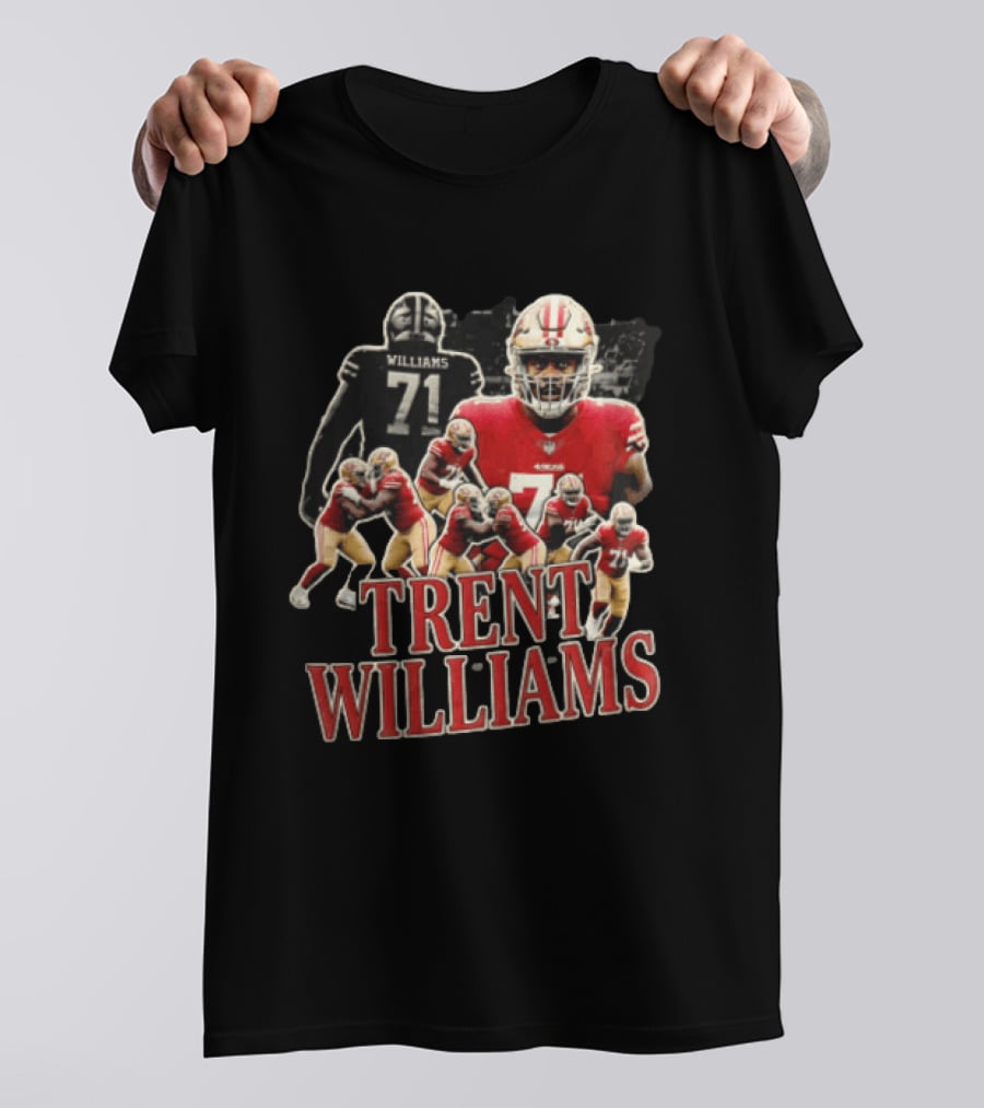 San Francisco 49ers Trent Williams Number 71 Action Poses T-Shirt