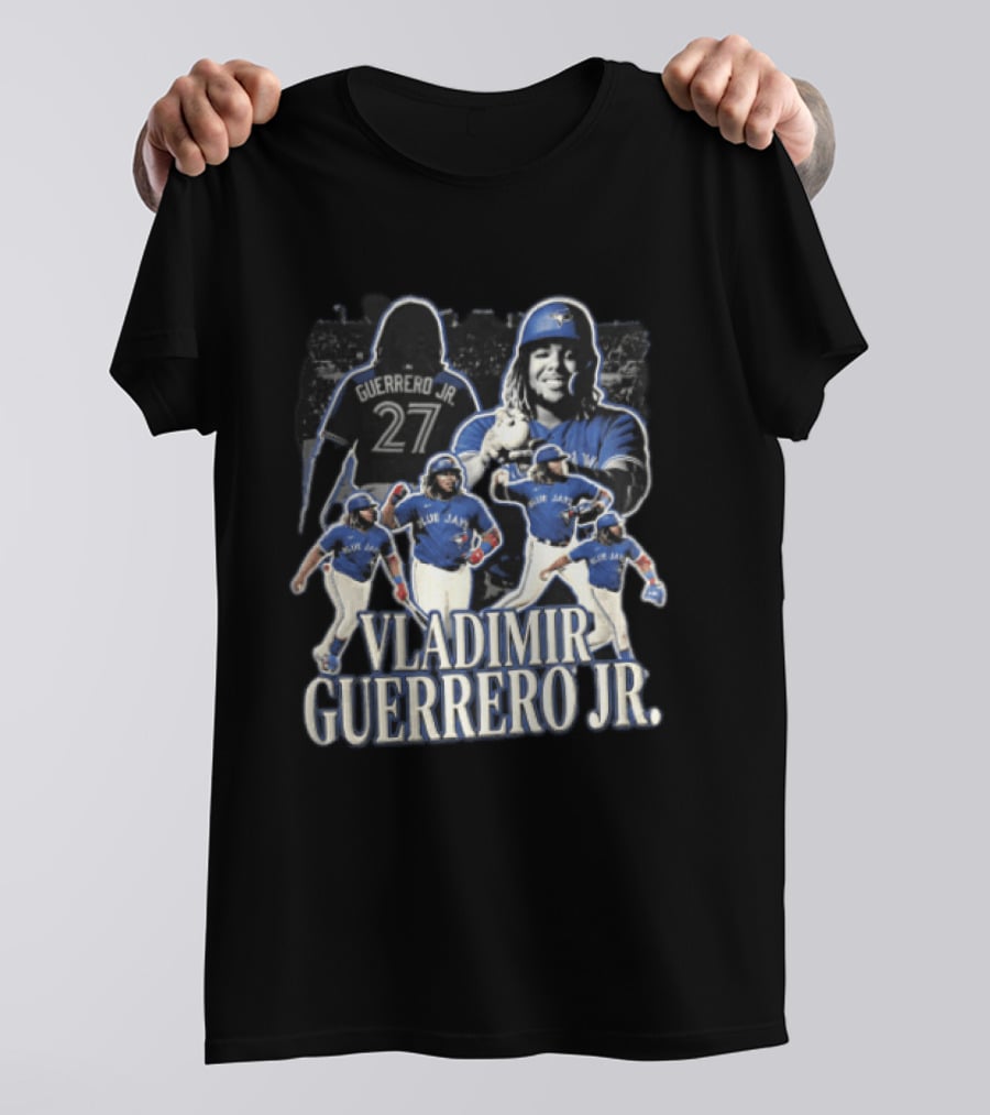 Toronto Blue Jays Vladimir Guerrero Jr. Baseball Player Collage T-Shirt