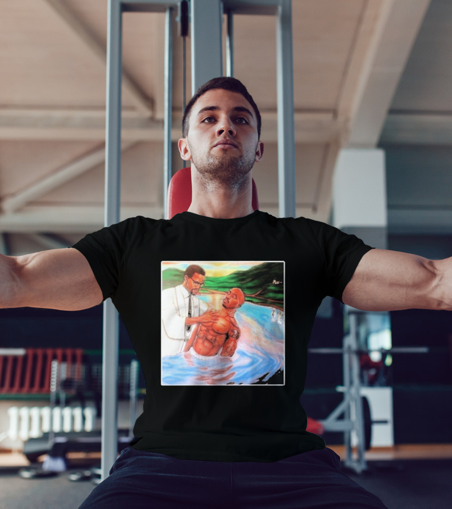 Tupac Shakur Baptism Imagery With Spiritual Symbolism T-Shirt