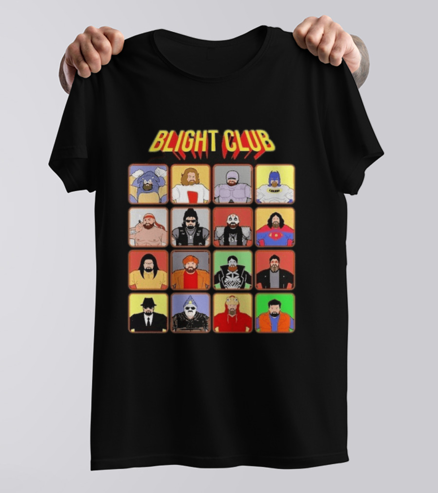 Blight Club Blighty Bunch Iconic Characters Ensemble T-Shirt