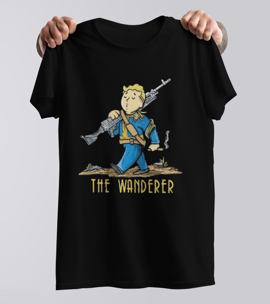 Fallout Vault Boy Wanderer Video Game T-Shirt