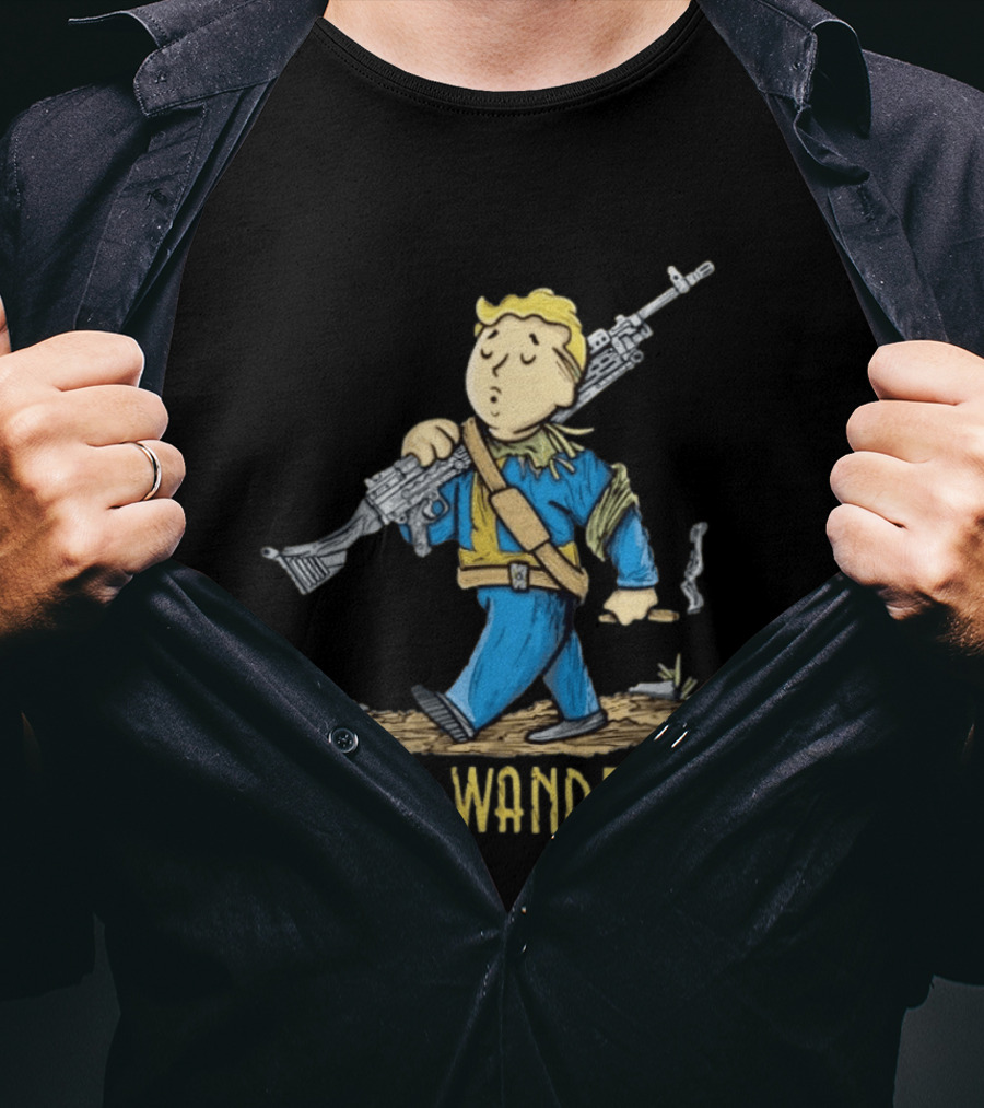 Fallout Vault Boy Wanderer Video Game T-Shirt