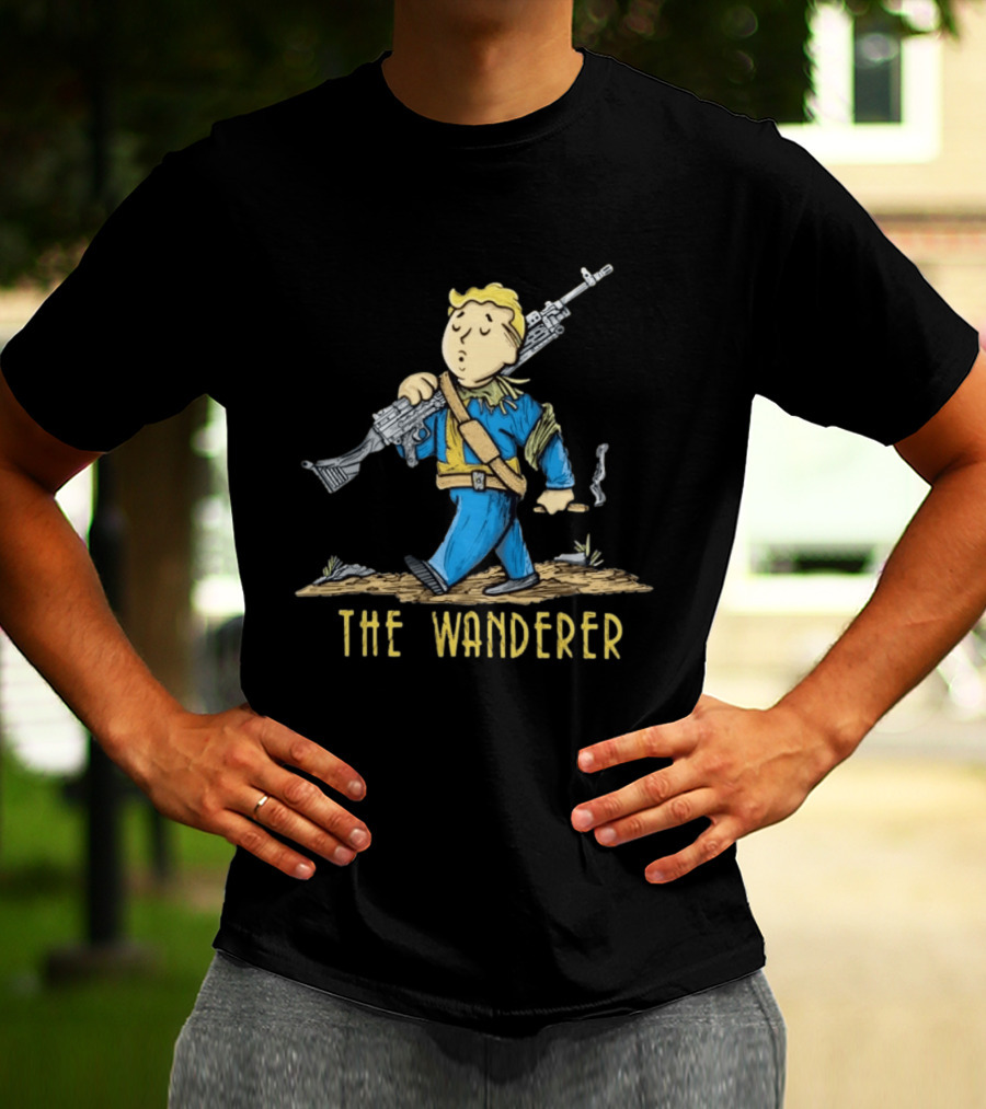 Fallout Vault Boy Wanderer Video Game T-Shirt