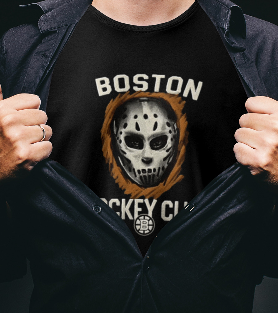 Boston Hockey Club Mask Bruins Foundation T-Shirt