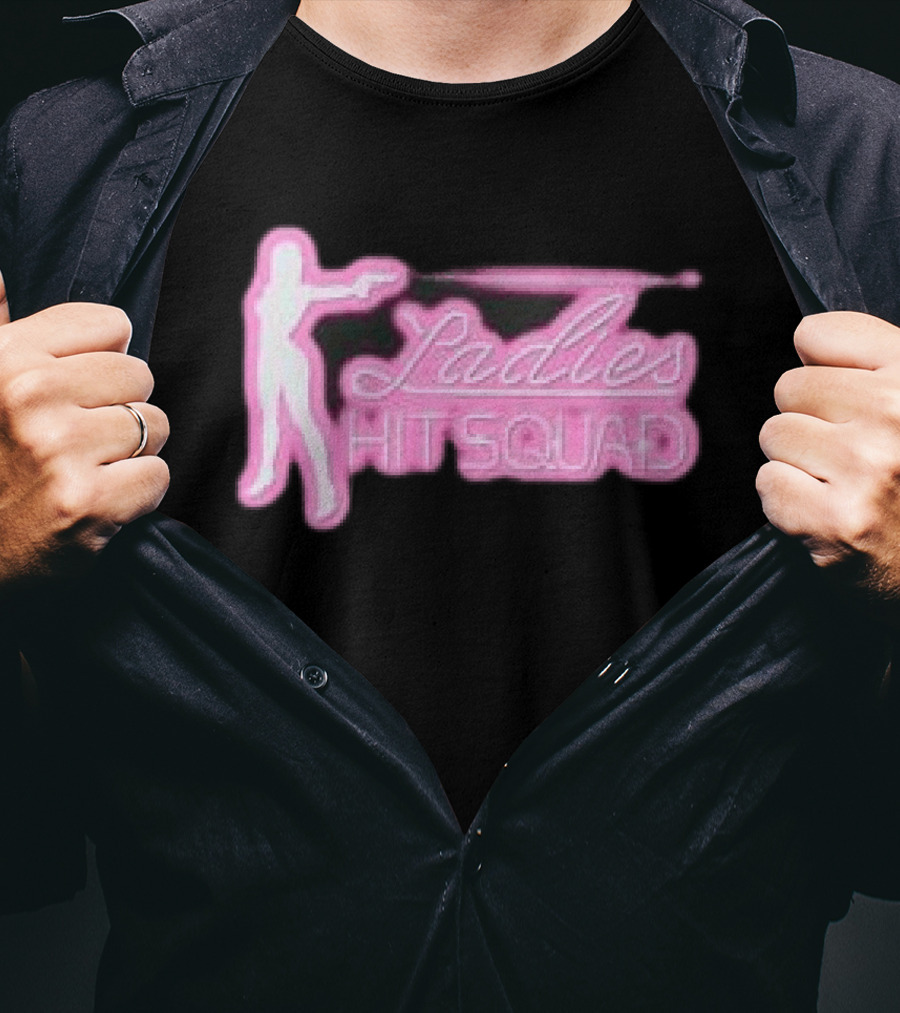 Corteiz Store Ladies Hit Squad Baby Silhouette Pink Neon T-Shirt