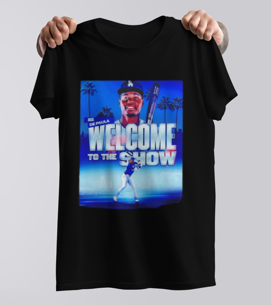 Josue De Paula Welcome To The Show Los Angeles Dodgers T-Shirt