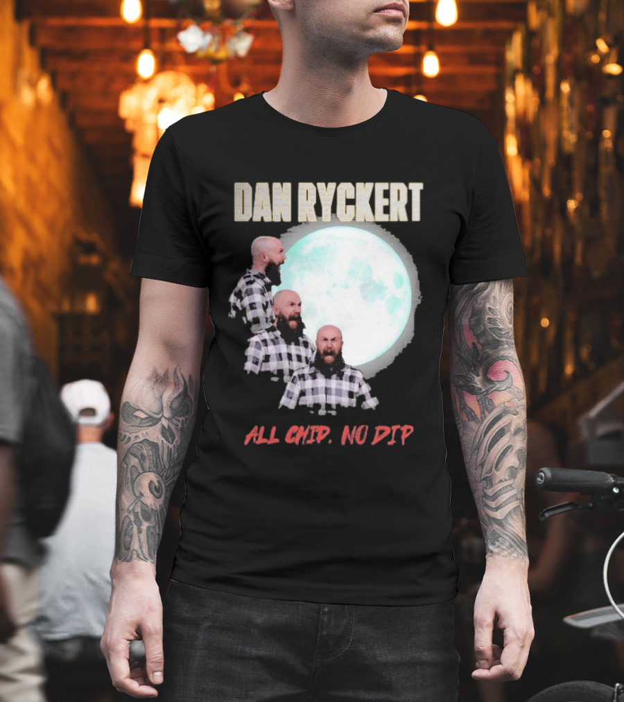 Dan Ryckert All Chip No Dip Plaid Moon Expression Series T-Shirt