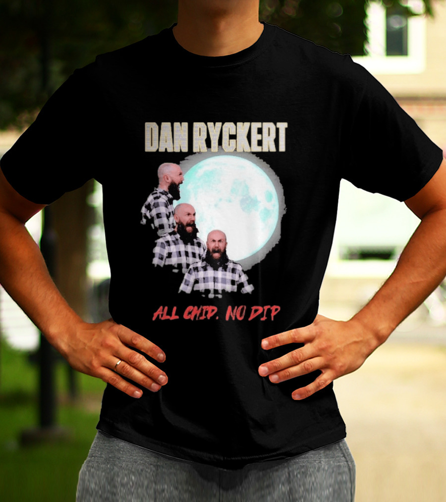 Dan Ryckert All Chip No Dip Plaid Moon Expression Series T-Shirt