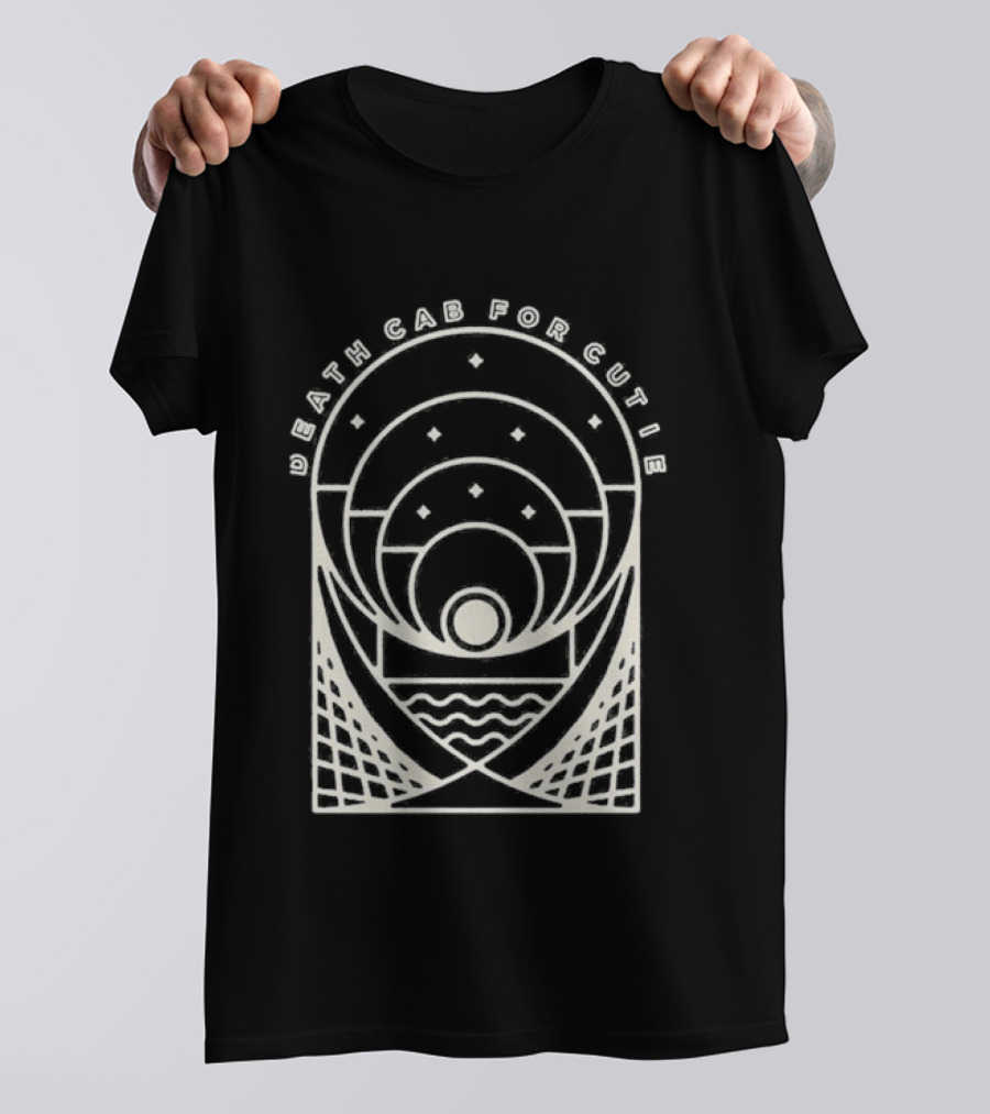Death Cab For Cutie Post Modern Sun And Waves Circles T-Shirt