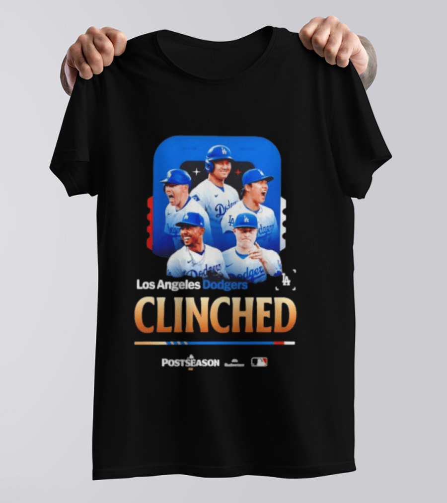 Los Angeles Dodgers Clinched 2026 MLB Postseason Celebration T-Shirt