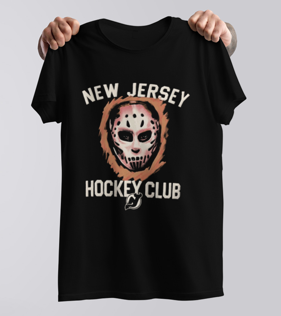 New Jersey Hockey Club Mask Devils Foundation T-Shirt