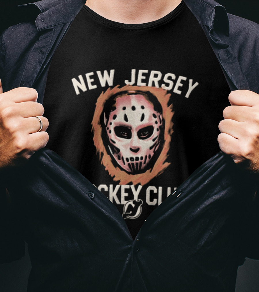 New Jersey Hockey Club Mask Devils Foundation T-Shirt