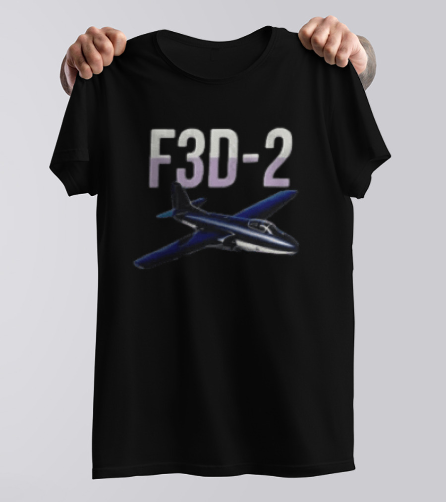 F3D 2 Night Fighter Aircraft Vintage Radar Es T-Shirt