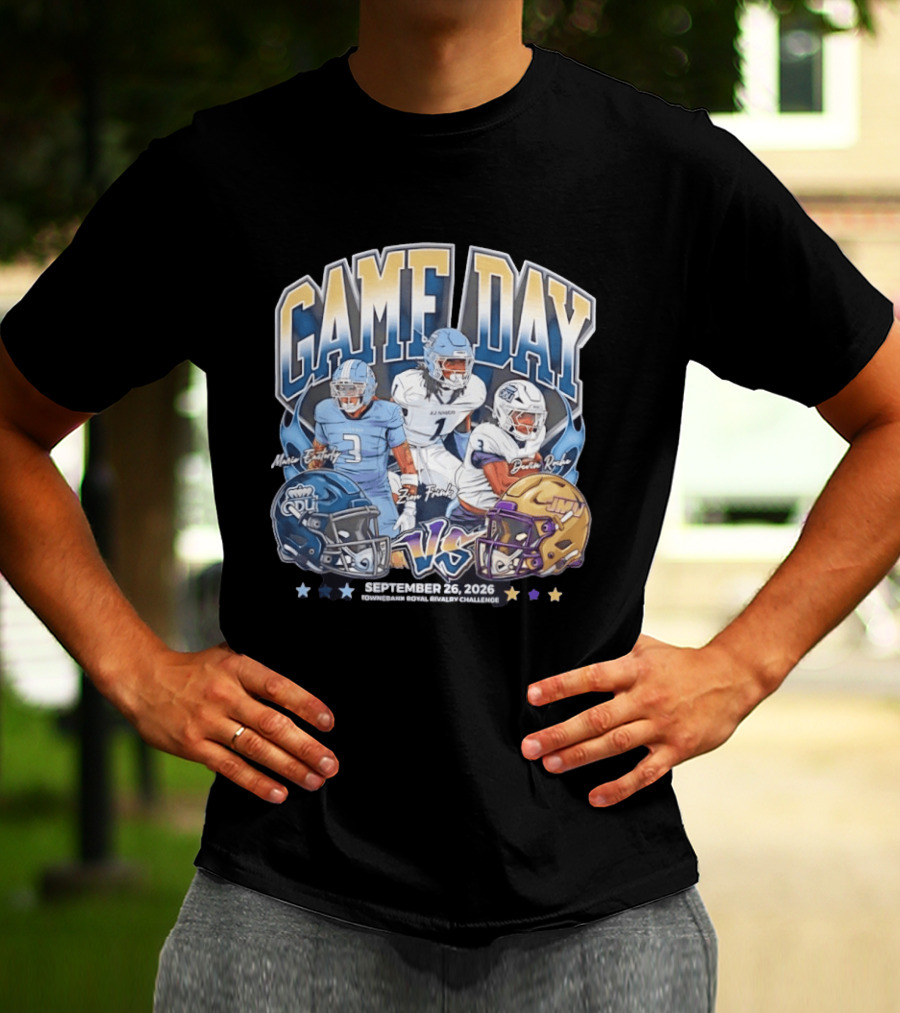 Old Dominion Vs James Madison NCAA Football Rivalry Game Day September 26 2026 T-Shirt