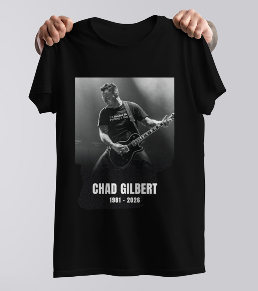 Chad Gilbert 1981 2026 I'd Rather Be Petting A Dog T-Shirt