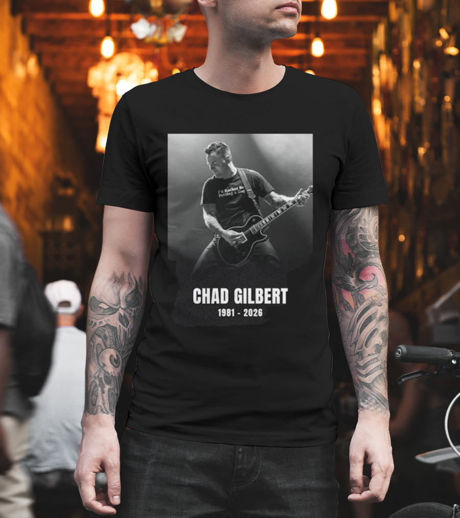 Chad Gilbert 1981 2026 I'd Rather Be Petting A Dog T-Shirt