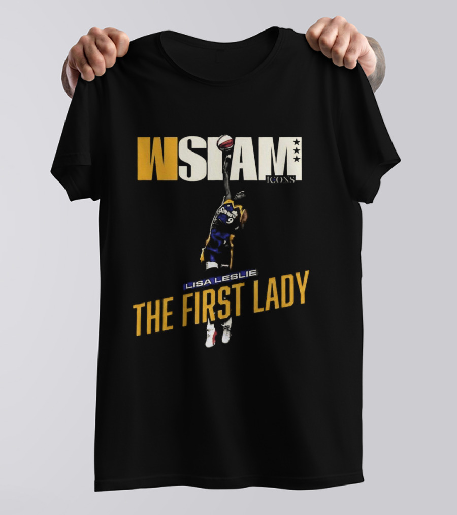 Slam Los Angeles Lisa Leslie The First Lady Court Origins Cover T-Shirt