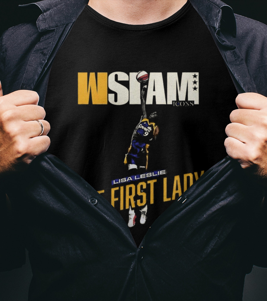 Slam Los Angeles Lisa Leslie The First Lady Court Origins Cover T-Shirt