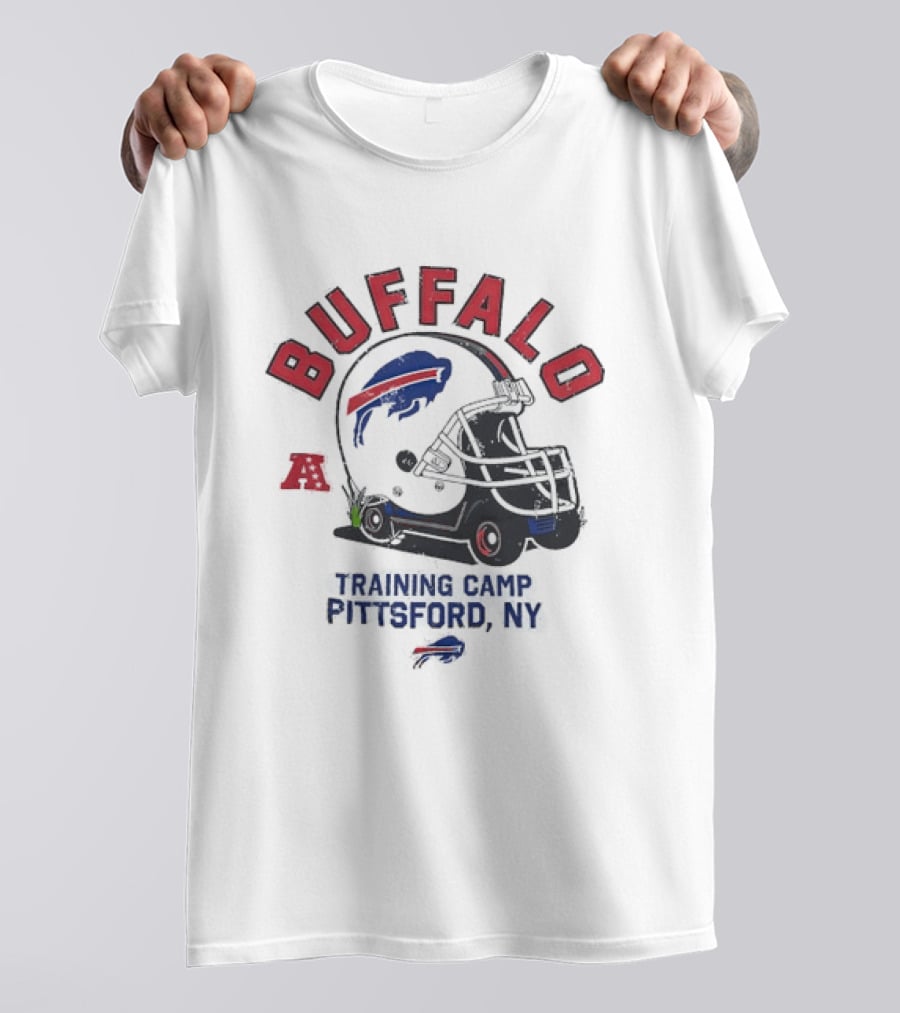 Buffalo Bills Training Camp 2026 Pittsford NY NFL Football Helmet T-Shirt