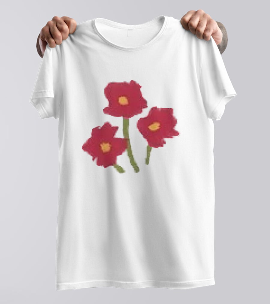 Ellie Holcomb Flowers For No Reason Red Poppies T-Shirt
