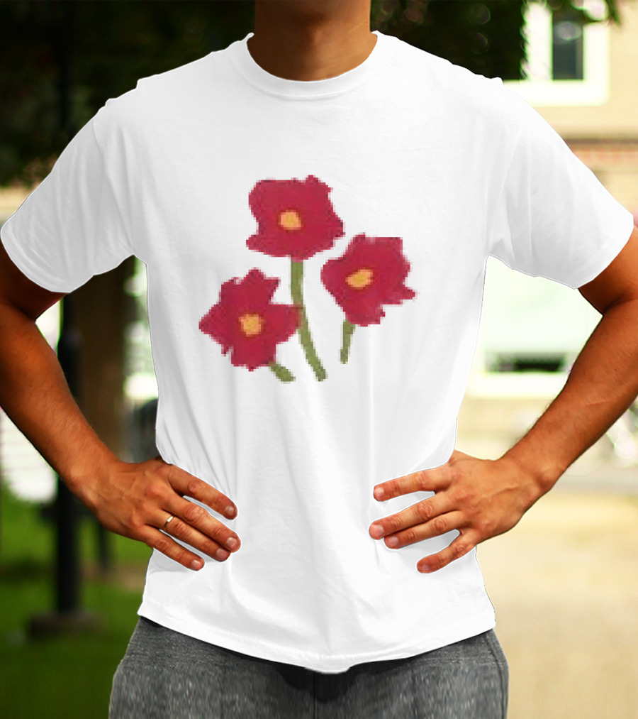 Ellie Holcomb Flowers For No Reason Red Poppies T-Shirt