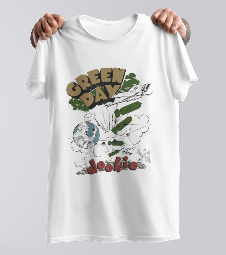 Green Day Dookie Explosion Earth Juniors Throw T-Shirt
