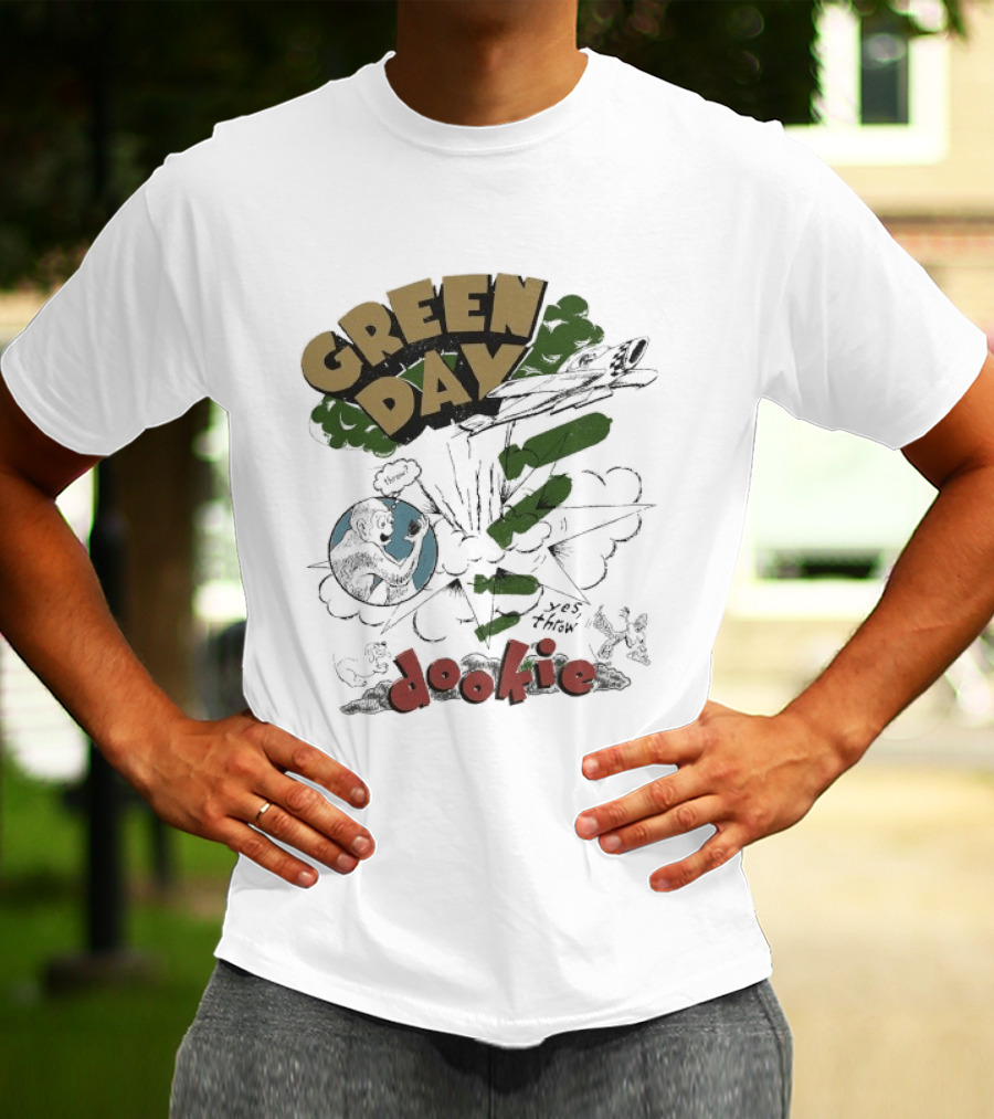 Green Day Dookie Explosion Earth Juniors Throw T-Shirt