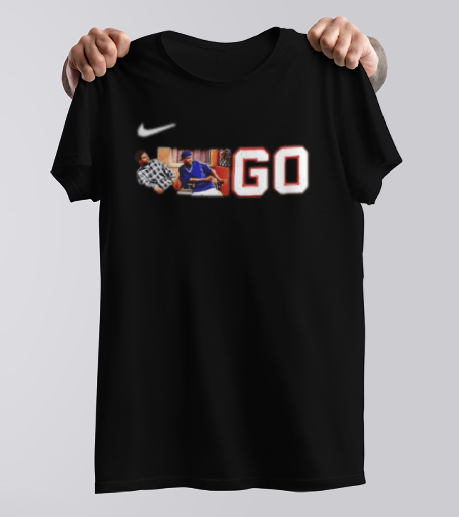 Nike Chicago Bears Meme Two Men Pointing GO Scene T-Shirt
