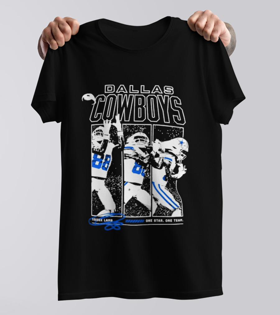 Dallas Cowboys CeeDee Lamb 88 One Star One Team T-Shirt