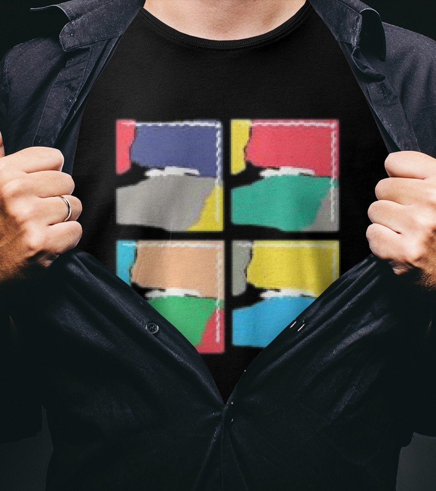Genesis Abacab 45th Anniversary Multicolor Blocks T-Shirt
