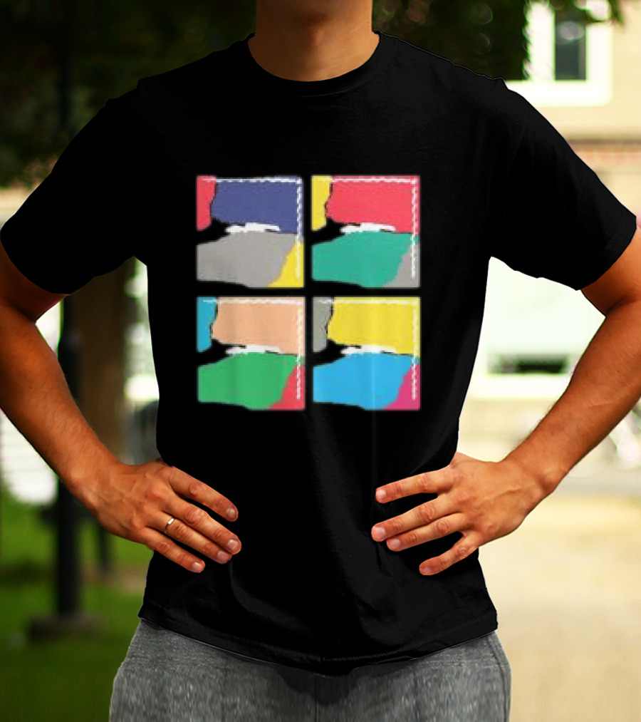 Genesis Abacab 45th Anniversary Multicolor Blocks T-Shirt