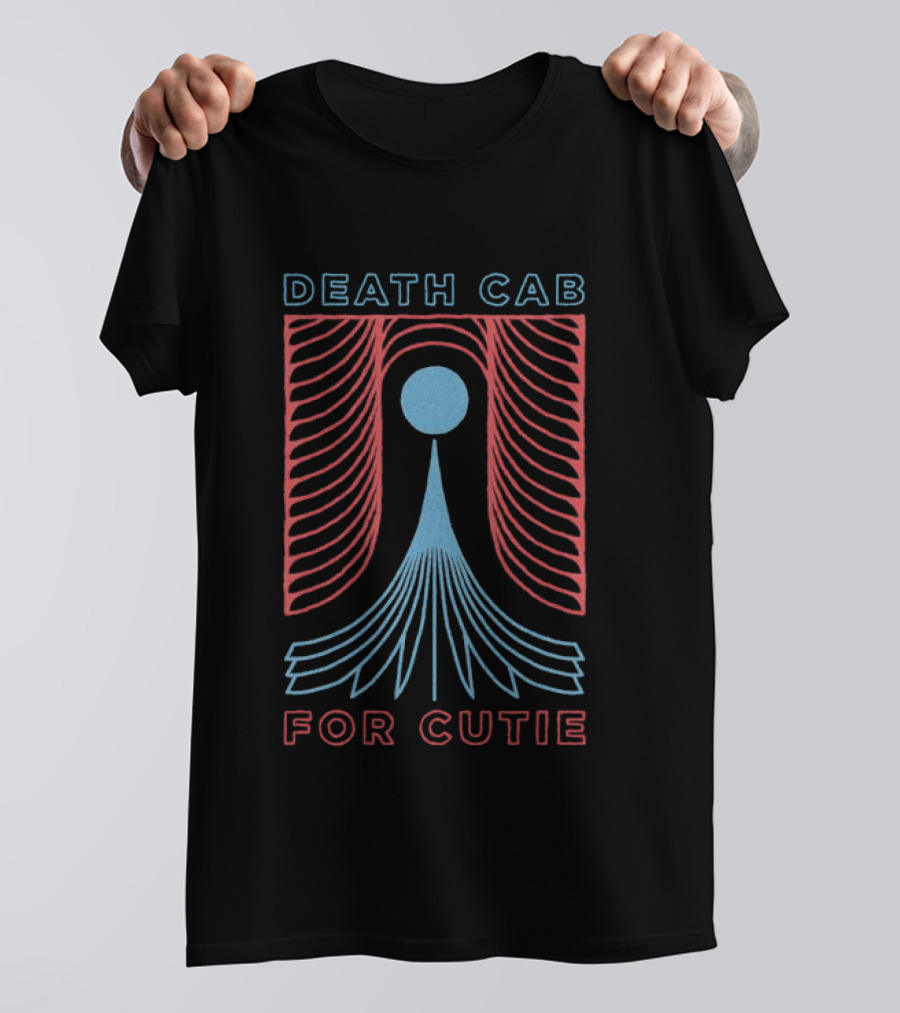 Death Cab For Cutie Vortex Blue And Red Abstract Lines T-Shirt
