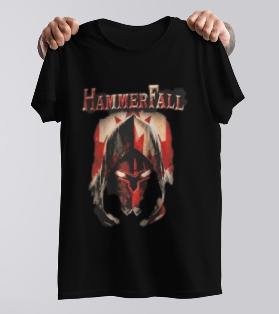 HammerFall I Speak For Freedom For All Canada Warrior Helmet T-Shirt